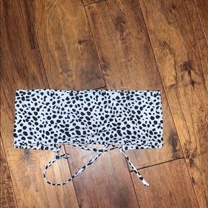 Strapless bathing suit top